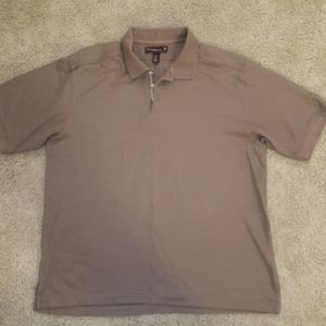 TOMMY BAHAMAS MEN'S POLO 18 GOLF SHIRT BROWN.